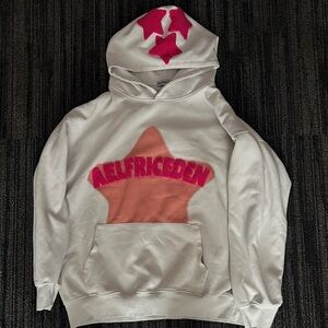Aelfric Eden White and Pink Star Hoodie